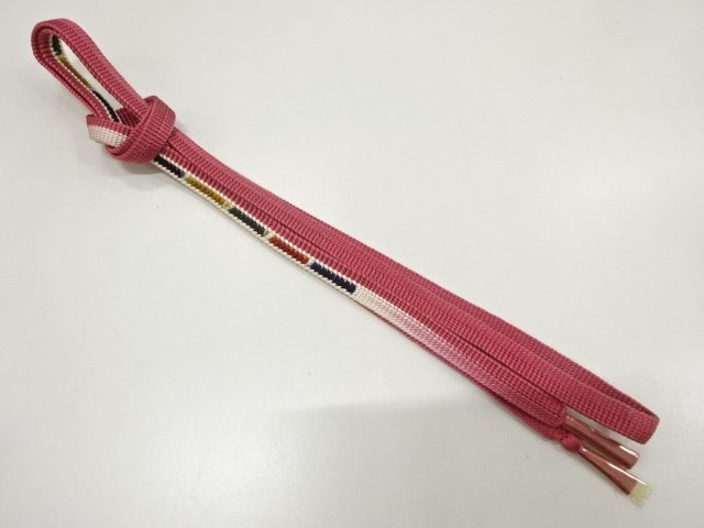 JAPANESE KIMONO / UNUSED HAND-TIED OBIJIME